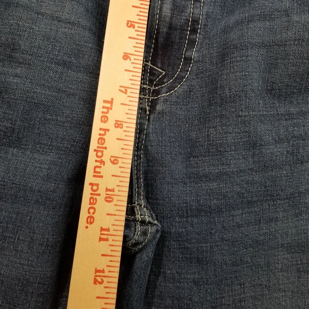 TK Axel Mens 36x30 Jeans Slim Boot Cut Stretch AXMB0074 Mediterranean Blue